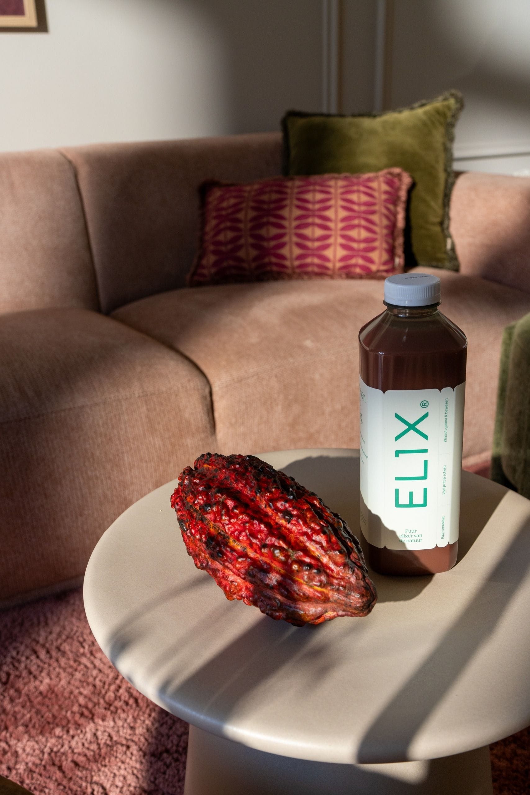 Elix bottle with cacaofruit